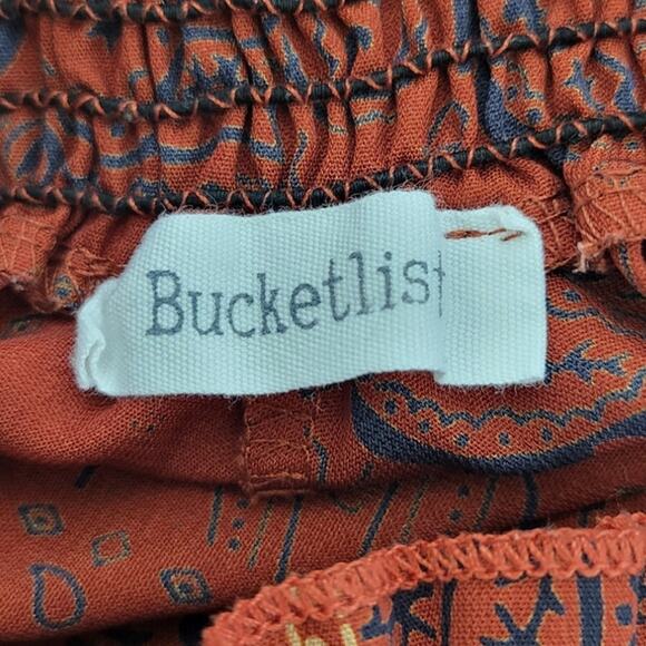 Bucketlist Shorts Womens Large Bandana Print Boho Hippie Cottagecore Whimsical - Picture 7 of 8